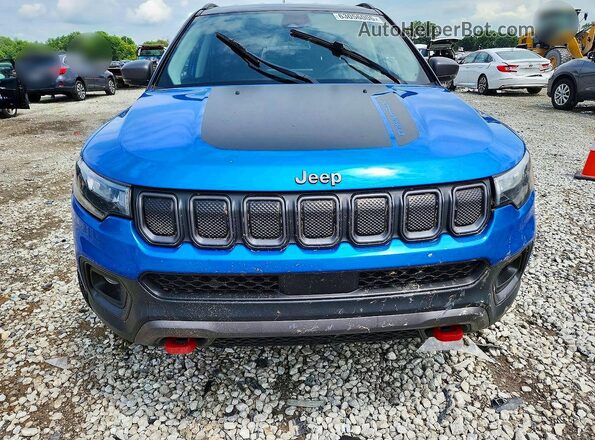 3C4NJDDBXNT121778 2022 JEEP COMPASS Синий Вид спереди