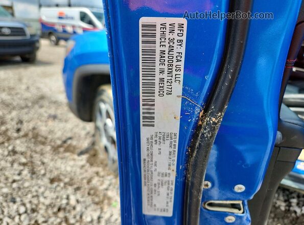 3C4NJDDBXNT121778 2022 JEEP COMPASS Синий Вид подкапотного пространства