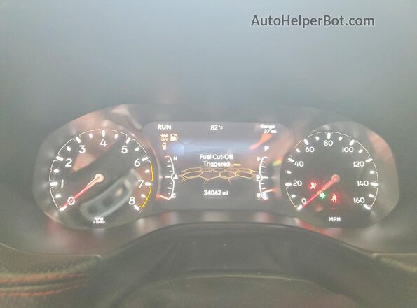 3C4NJDDN5ST564524 2025 JEEP COMPASS White Instrument cluster view