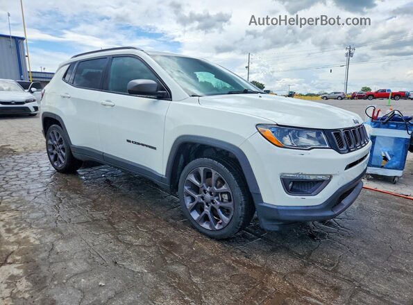 3C4NJDEB8MT596309 2021 JEEP COMPASS White Delantero derecho