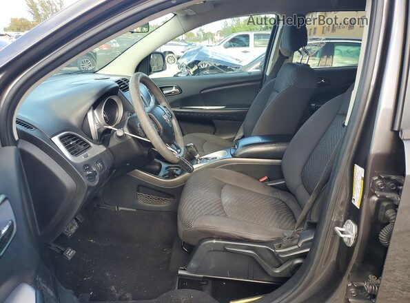 3C4PDCAB1HT564064 2017 DODGE JOURNEY Gray წინა სალონის ხედი