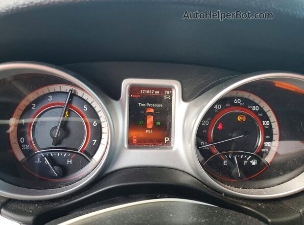 3C4PDCAB1HT564064 2017 DODGE JOURNEY Gray ხელსაწყოთა პანელის ხედი