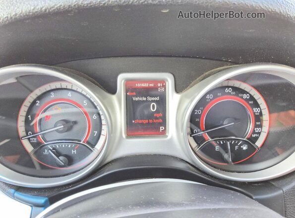 3C4PDCAB1HT587313 2017 DODGE JOURNEY Silver Вид щитка приладів