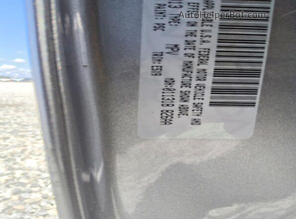 3C4PDCAB1HT587313 2017 DODGE JOURNEY Silver Вид наклейки з VIN-кодом
