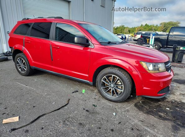3C4PDCAB2JT444991 2018 DODGE JOURNEY Red Przód prawy