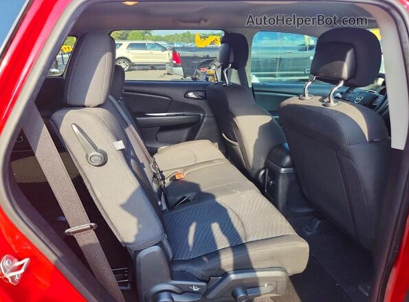 3C4PDCAB2JT444991 2018 DODGE JOURNEY Red Widok wnętrza z tyłu