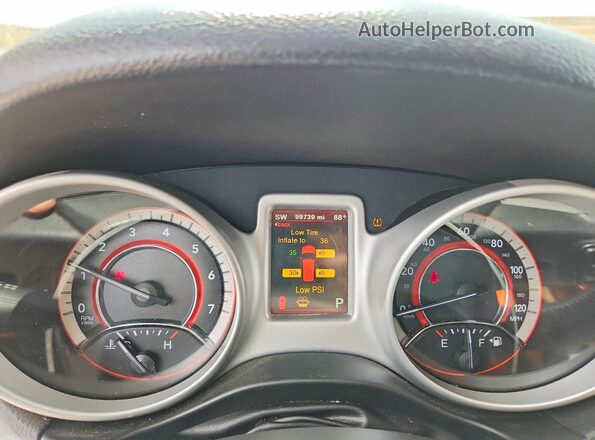 3C4PDCAB6JT520213 2018 DODGE JOURNEY Black ხელსაწყოთა პანელის ხედი