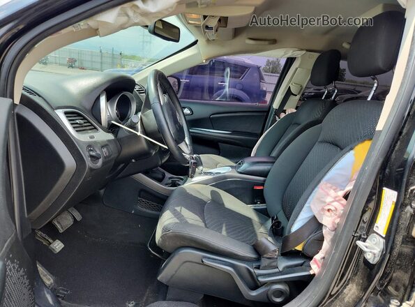 3C4PDCAB6JT520213 2018 DODGE JOURNEY Black წინა სალონის ხედი