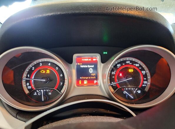 3C4PDCAB7JT183163 2018 DODGE JOURNEY White Вид щитка приладів