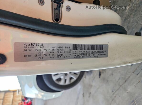 3C4PDCAB7JT183163 2018 DODGE JOURNEY White Вид наклейки з VIN-кодом