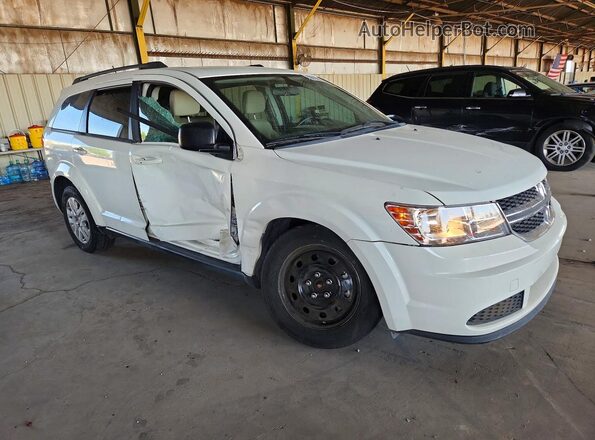 3C4PDCAB7JT183163 2018 DODGE JOURNEY White Передня права чверть