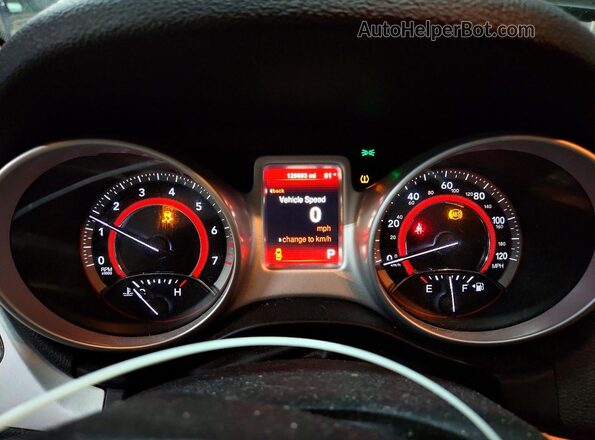 3C4PDCAB8GT215675 2016 DODGE JOURNEY Black Սարքավորումների վահանակի տեսք