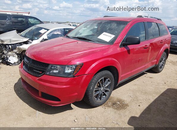 3C4PDCAB8HT709651 2017 DODGE JOURNEY Red წინა მარცხენა ხედი სამი მეოთხედიდან