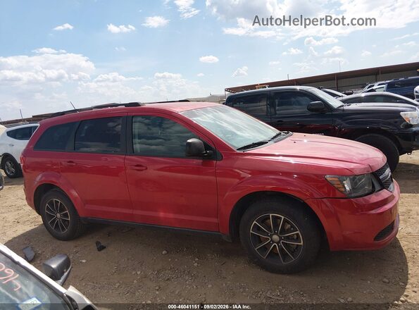 3C4PDCAB8HT709651 2017 DODGE JOURNEY Red უკანა სალონის ხედი