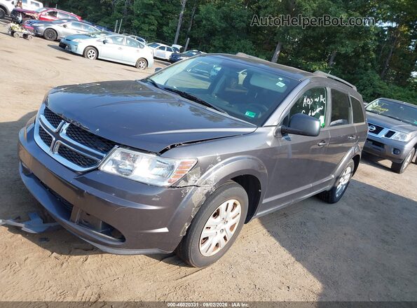 3C4PDCAB9GT104164 2016 DODGE JOURNEY Gray Առջևի ձախ երեք քառորդ տեսարան