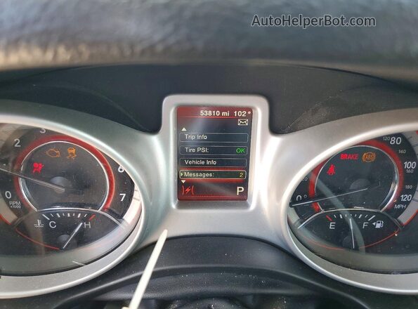 3C4PDCAB9LT249876 2020 DODGE JOURNEY Black Instrument cluster view