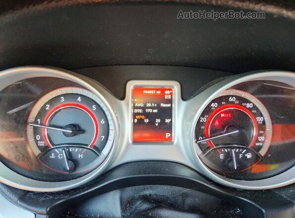 3C4PDCBB0HT570050 2017 DODGE JOURNEY White Widok zestawu wskaźników