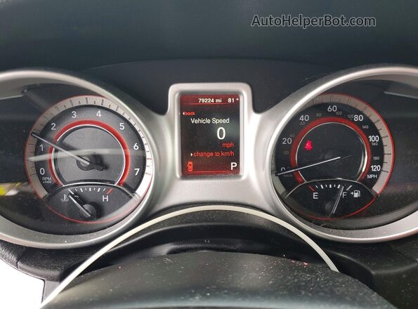 3C4PDCBB7JT310752 2018 DODGE JOURNEY White Widok zestawu wskaźników