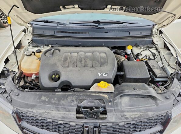 3C4PDCBG0JT293997 2018 DODGE JOURNEY Белый Вид подкапотного пространства