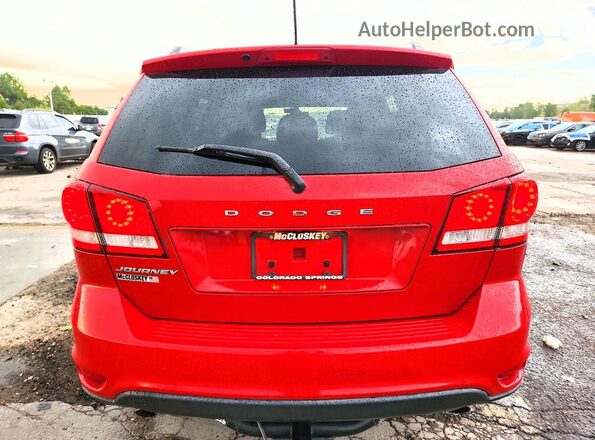 3C4PDCBG4JT521824 2018 DODGE JOURNEY Красный Вид сзади