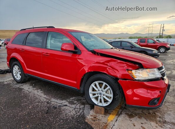 3C4PDCBG4JT521824 2018 DODGE JOURNEY Красный Передняя правая четверть