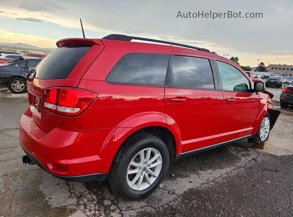 3C4PDCBG4JT521824 2018 DODGE JOURNEY Красный Задняя правая четверть