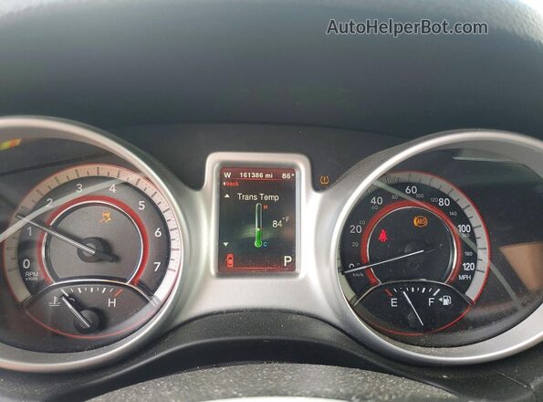 3C4PDCEG0JT523470 2018 DODGE JOURNEY White Widok zestawu wskaźników