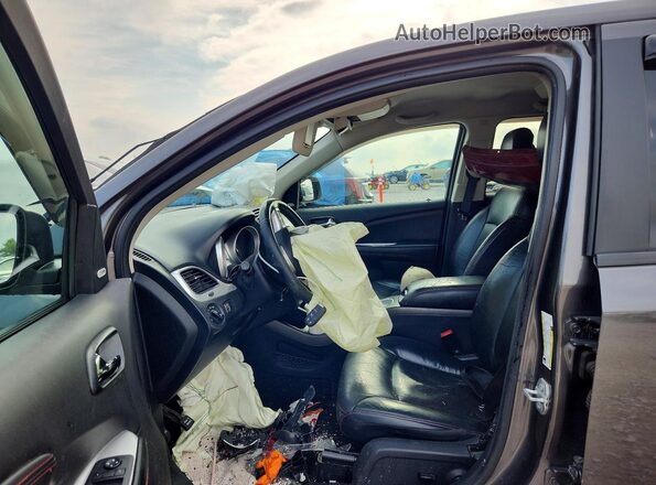 3C4PDCEG7JT184335 2018 DODGE JOURNEY Gray წინა სალონის ხედი