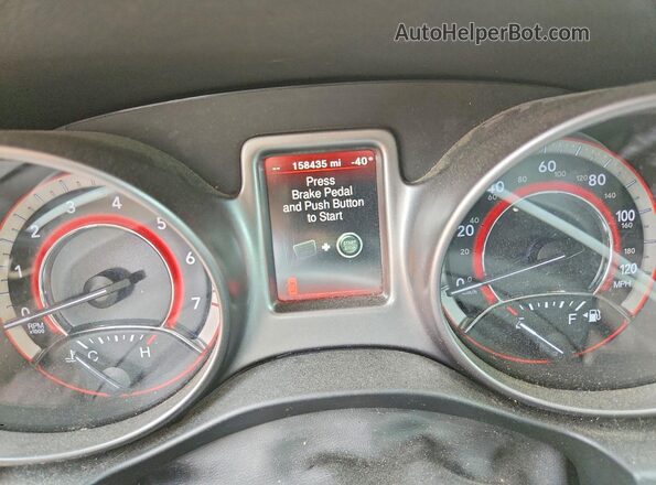3C4PDCGB3HT516704 2017 DODGE JOURNEY Cream ხელსაწყოთა პანელის ხედი