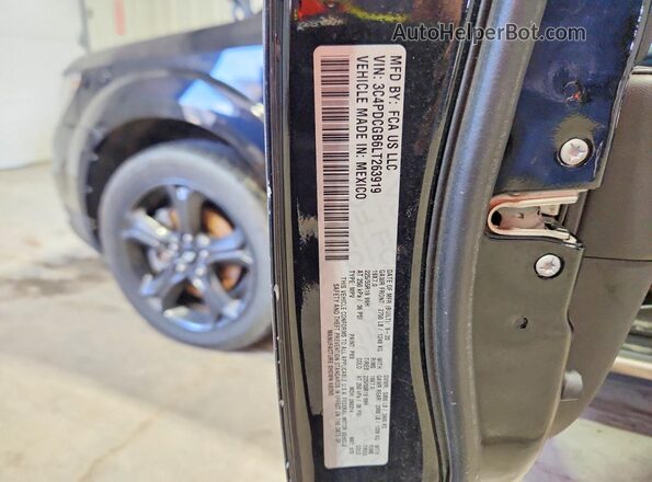 3C4PDCGB6LT263919 2020 DODGE JOURNEY Black Widok naklejki z numerem VIN
