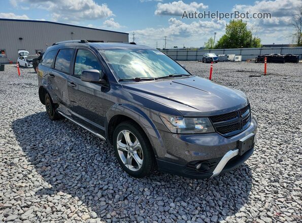 3C4PDCGB7HT614585 2017 DODGE JOURNEY Серый Передняя правая четверть