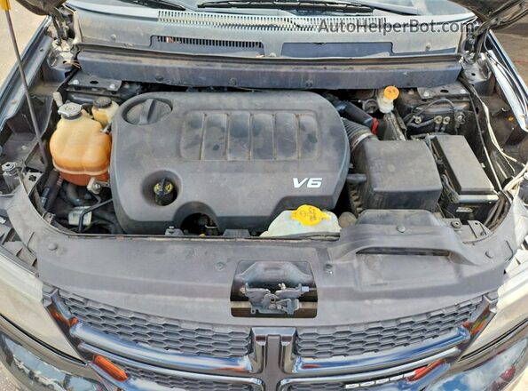 3C4PDCGGXHT708665 2017 DODGE JOURNEY Black Engine compartment view