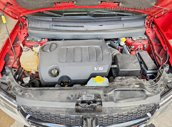 3C4PDDAG5JT477677 2018 DODGE JOURNEY Red Vista del compartimento del motor