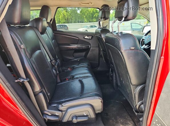 3C4PDDEG1GT141060 2016 DODGE JOURNEY Red Вид задньої частини салону