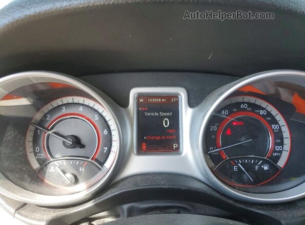 3C4PDDEG3HT588197 2017 DODGE JOURNEY Charcoal Instrument cluster view