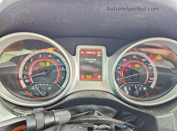 3C4PDDEG3KT694592 2019 DODGE JOURNEY Red ხელსაწყოთა პანელის ხედი