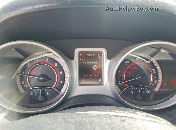 3C4PDDEG9GT106444 2016 DODGE JOURNEY Black Սարքավորումների վահանակի տեսք