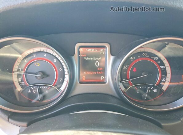 3C4PDDGG5KT838611 2019 DODGE JOURNEY Silver ხელსაწყოთა პანელის ხედი