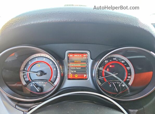 3C4PDDGG8JT465353 2018 DODGE JOURNEY Silver Widok zestawu wskaźników