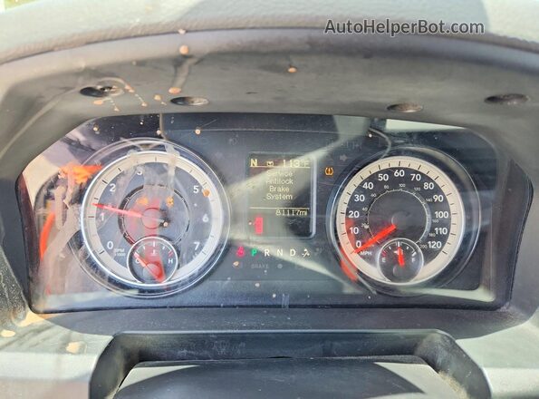 3C6JR7AT6GG262890 2016 RAM 1500 Black Vista del cuadro de instrumentos