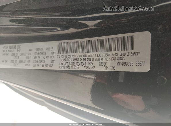 3C6LR4AT6JG343645 2018 RAM 2500 Зеленый Вид подкапотного пространства