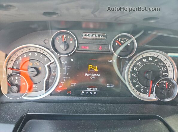 3C6RR7LT2GG276415 2016 RAM 1500 Бордовый Вид щитка приборов