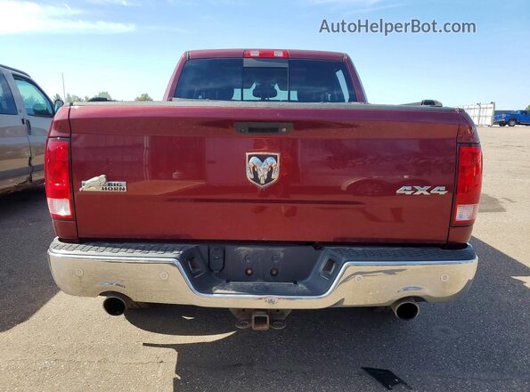 3C6RR7LT2GG365143 2016 RAM 1500 Maroon უკანა ხედი