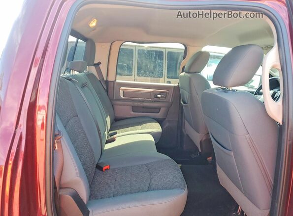 3C6RR7LT2GG365143 2016 RAM 1500 Maroon უკანა სავარძლების ხედი