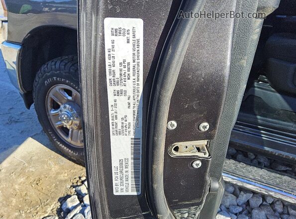 3C6UR5CL9RG306625 2024 RAM 2500 Gray VIN sticker view