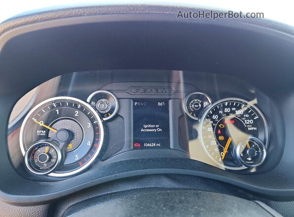 3C6UR5CLXNG369291 2022 RAM 2500 Белый Вид щитка приборов