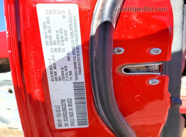 3C6UR5DJ0RG322788 2024 RAM 2500 Red Engine compartment view