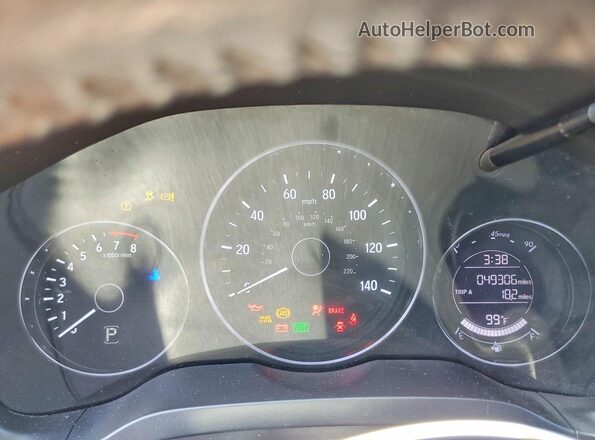 3CZRU5H19MM732095 2021 HONDA HR-V Charcoal Instrument cluster view