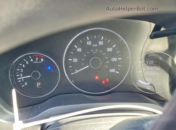 3CZRU5H36NM713250 2022 HONDA HR-V Silver ხელსაწყოთა პანელის ხედი