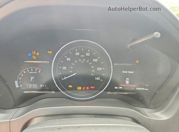 3CZRU5H51MM719621 2021 HONDA HR-V White Instrument cluster view